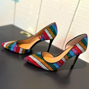 I.N.C. Dorsay Kenjay striped pump! NEW never worn! Size 7.5M